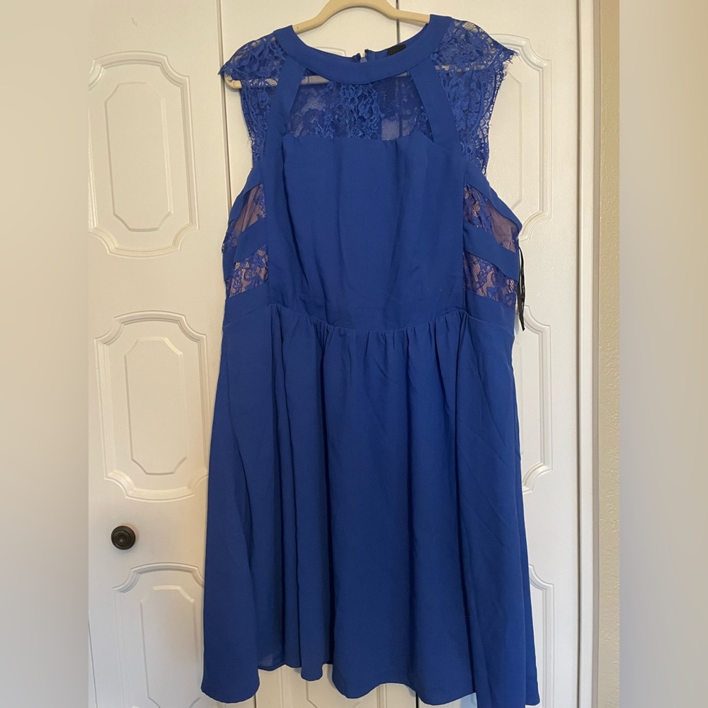 Woman’s Blue Dress